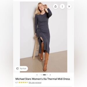 Michael Stars Thermal Midi Dress